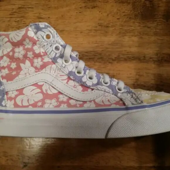 Vans Girl's High Tops Skateboard Shoe - Size 2 Youth - Picture 4 of 5